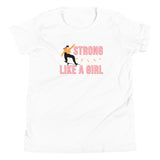 Strong Like A Girl, Skater Edition, Youth Tee