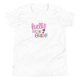 Hello Second Grade, Back to School Shirt, white
