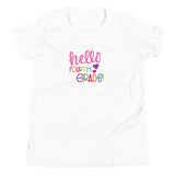 Hello Fourth Grade, Back To School shirt, white