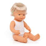 Caucasian Girl doll With Cochlear Implant, hearing impaired doll