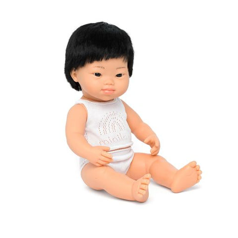 Asian boy doll with Down syndrome