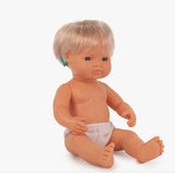 Caucasian Girl doll With Cochlear Implant, hearing impaired doll