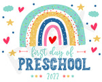 First Day Of Preschool 2022, Sign, Digital Download