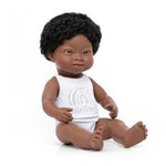 african boy Miniland Doll, doll with down syndrome, african boy doll