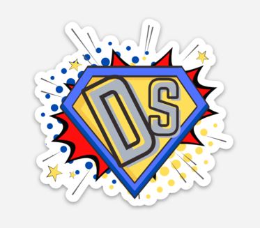 Down Syndrome Superhero Sticker