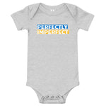 Perfectly Imperfect Blue and Yellow, Baby short sleeve one piece