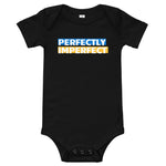 Perfectly Imperfect Blue and Yellow, Baby short sleeve one piece
