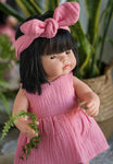Pink doll dress and headband