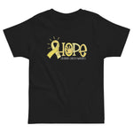 Childhood Cancer Awareness, Hope, Toddler jersey t-shirt