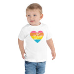 Be You Not Perfect, Retro Heart, Toddler Tee, white