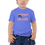 Strong Like A Girl, Skater Edition, Toddler Tee