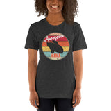 Awesome mama bear, Mama bears and baby bear in a retro, distressed sunset design.