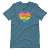 Be You Not Perfect, Retro Heart, Unisex T-shirt, heather blue
