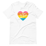 Be You Not Perfect, Retro Heart, Unisex T-shirt, white