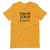 Coffee, teach, repeat, Back To school, teacher shirt