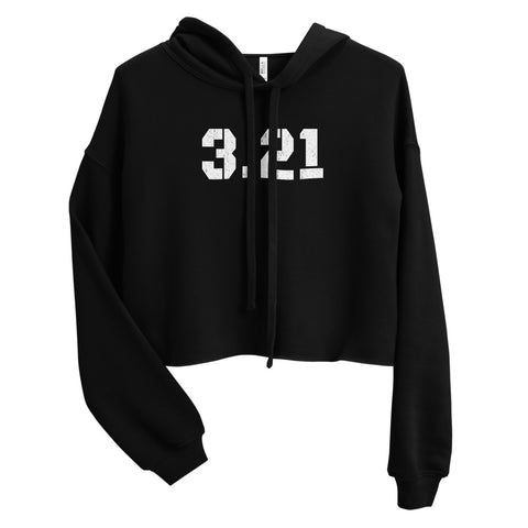 3.21, Down Syndrome Awareness, Distressed, Crop Hoodie