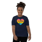 Be You Not Perfect, Retro Heart, Youth T-shirt, 
