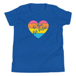 Be You Not Perfect, Retro Heart, Youth T-shirt, blue