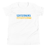 Perfectly Imperfect Blue and Yellow, Youth Short Sleeve T-Shirt