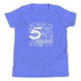 Fifth Grade, Doodle, Back To School, Shirt, Blue Heather