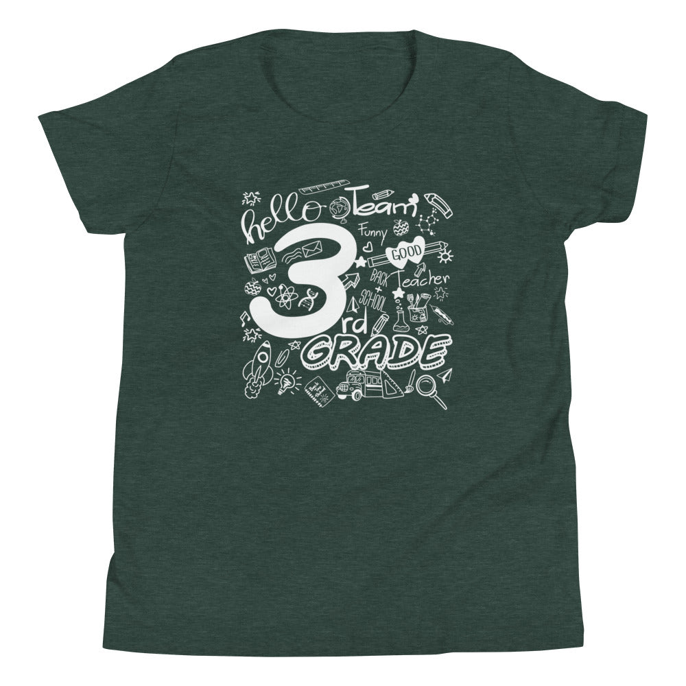 ★関税込★R13★KURT DOODLE BOY PRINT SHORT SLEEVE T SHIRT★ Third Grade, Doodle, Youth Short Sleeve T-Shirt – For Kids