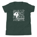 Fourth Grade, Doodle, Back To School, Shirt, Green Heather
