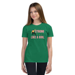 Strong Like A Girl, Skater Edition, Youth Tee